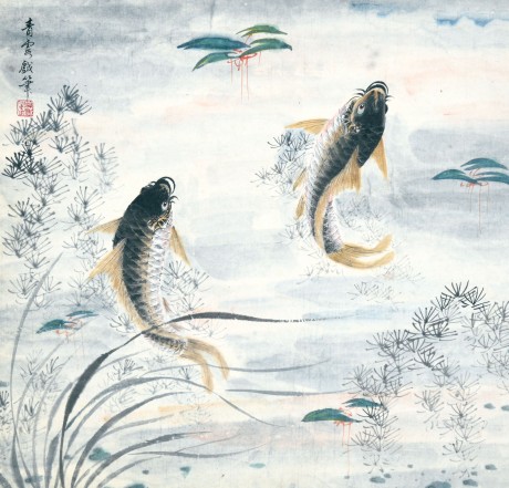 吳青霞   魚小品 39*32m