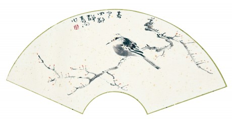 霍春陽(yáng) 花鳥(niǎo)鏡片 57*21cm