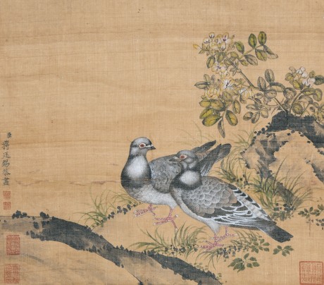 蔣延錫 花鳥(niǎo)立軸 35*31cm