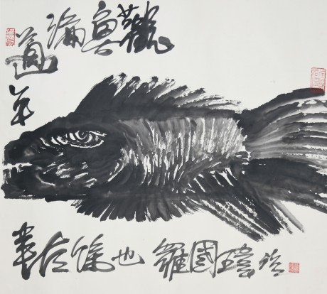 羅國維  魚鏡片	72×60CM